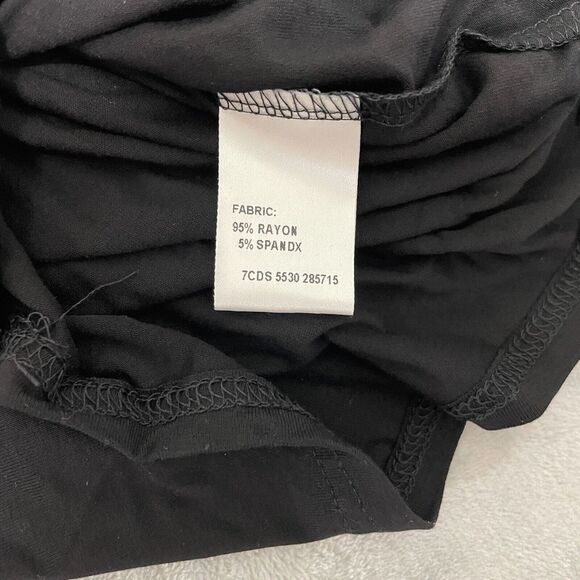 TEMT Dress Small Black Sleeveless U Neck Full Length Solid Rayon Stretch NEW - Picture 6 of 6